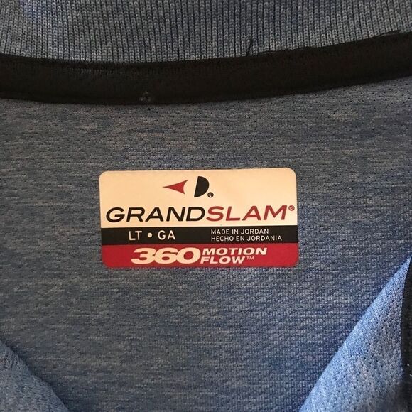 NWT Grand Slam Big & Tall XL/ GT Blue Polo - Picture 4 of 13